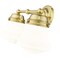 Z-Lite Vaughn Vanity, 2-Light, 7.75 In.W x 15.5 In.L x 9.5 In.H, Luxe Gold/Matte Opal 735-2V-LG - alternate 4